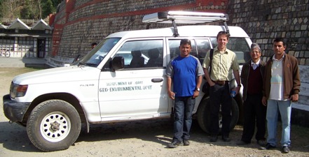 Field visit with Department of Roads Geo-Environmental Unit