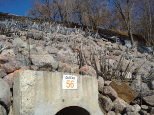 Completed vegetated riprap, October 2007 (Stantec photo) 