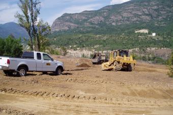 Soil capping in July and November 2004 