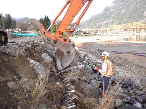 Machine-assisted installation of brush layers, April 2005 
