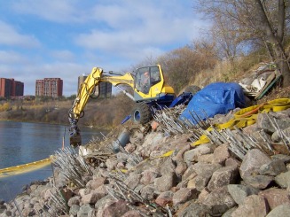 Protection of storm water outfall 56 project