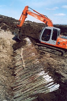 Backfilling of trench