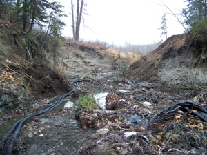 dewatered channel